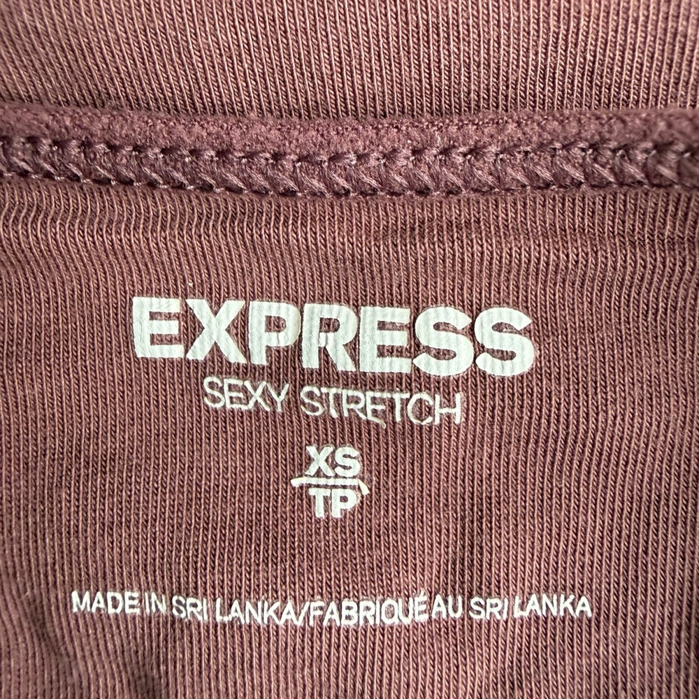 Express Sexy Stretch Top in Dusty Rose - Picture 2 of 3